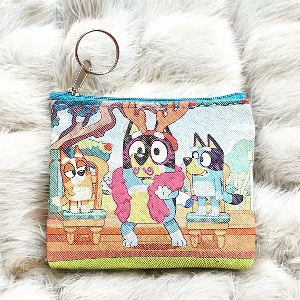 🤯5/$25🤯 Bluey Family Dancing Coin Purse Keychain